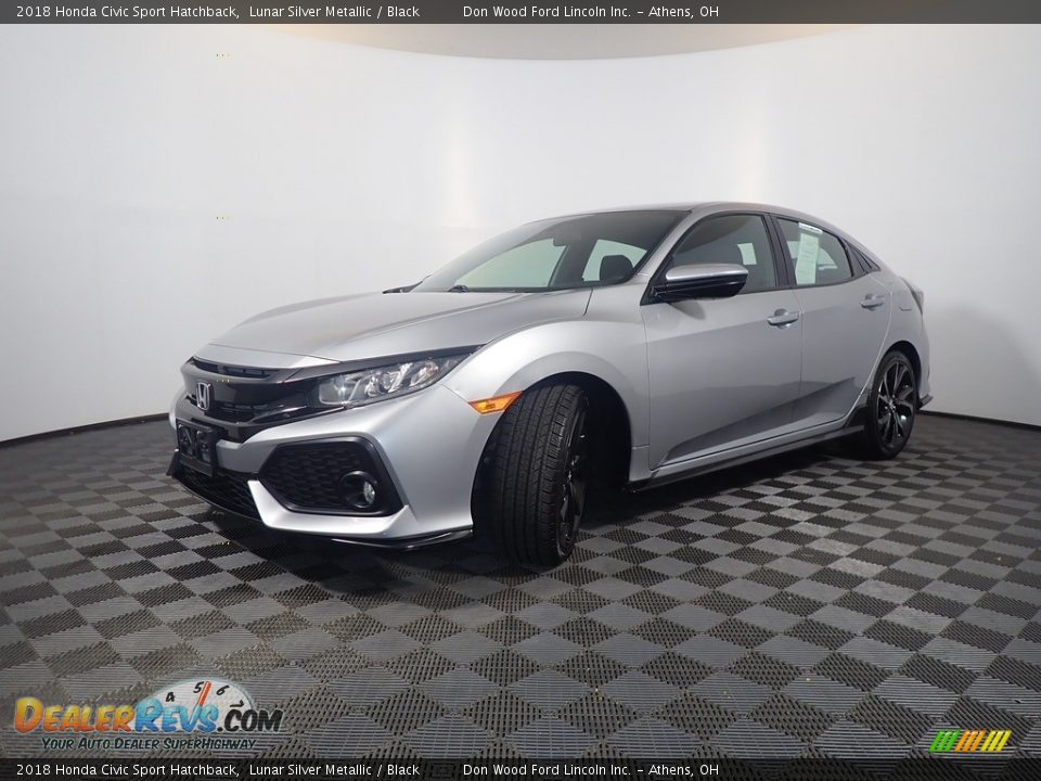 2018 Honda Civic Sport Hatchback Lunar Silver Metallic / Black Photo #8