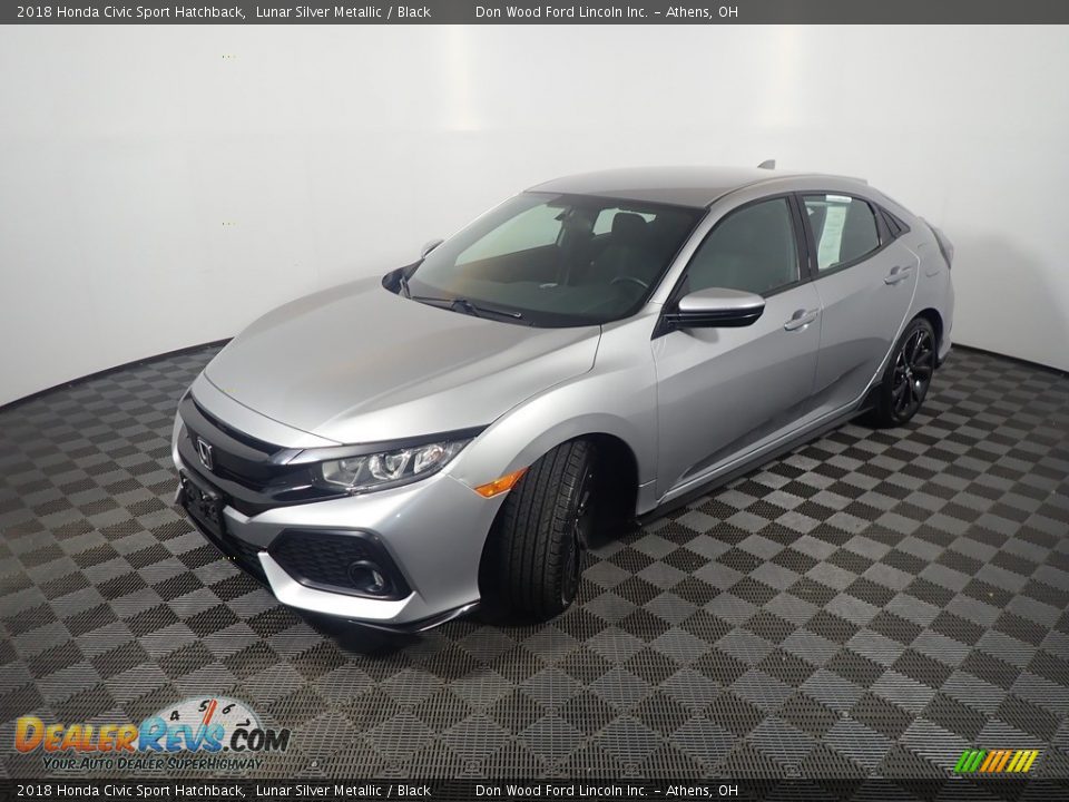 2018 Honda Civic Sport Hatchback Lunar Silver Metallic / Black Photo #9