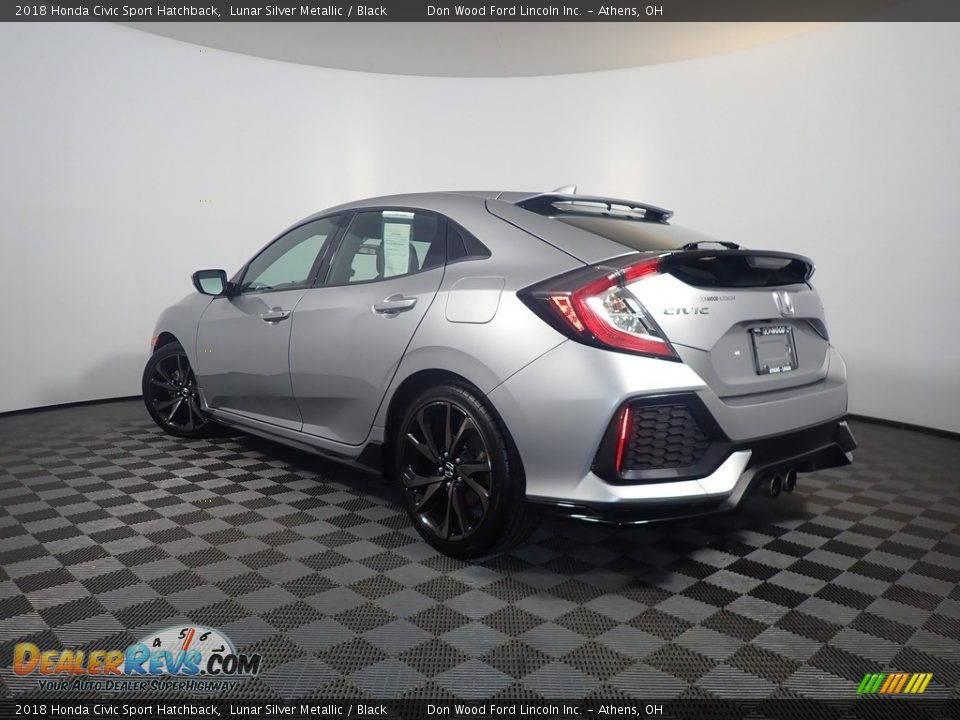 2018 Honda Civic Sport Hatchback Lunar Silver Metallic / Black Photo #11