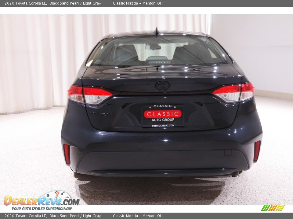 2020 Toyota Corolla LE Black Sand Pearl / Light Gray Photo #16