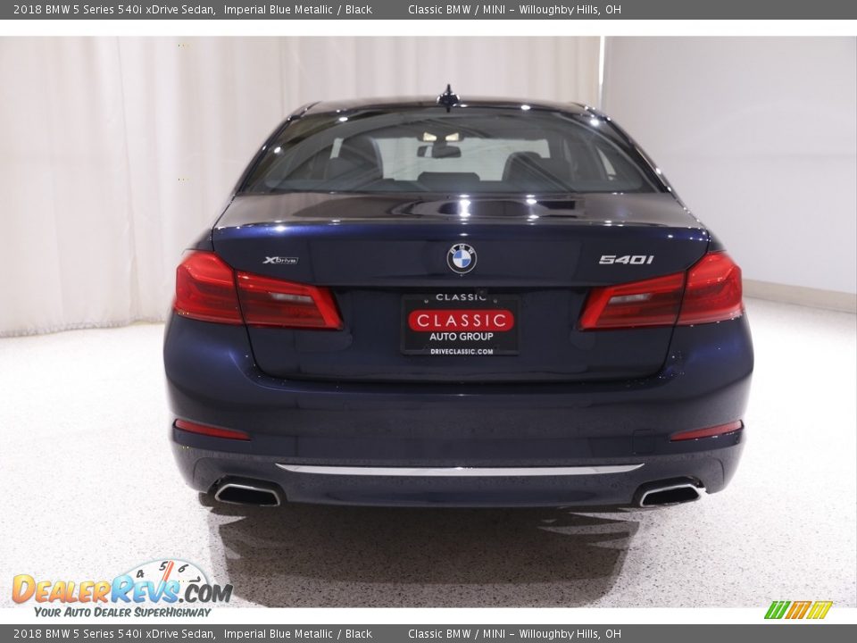 2018 BMW 5 Series 540i xDrive Sedan Imperial Blue Metallic / Black Photo #21