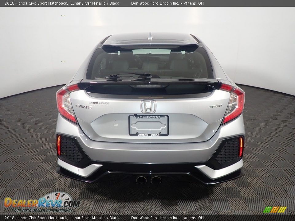 2018 Honda Civic Sport Hatchback Lunar Silver Metallic / Black Photo #13