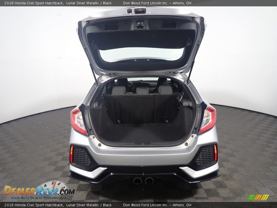 2018 Honda Civic Sport Hatchback Lunar Silver Metallic / Black Photo #14