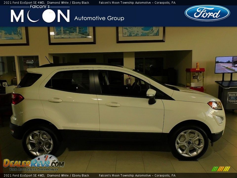 2021 Ford EcoSport SE 4WD Diamond White / Ebony Black Photo #1