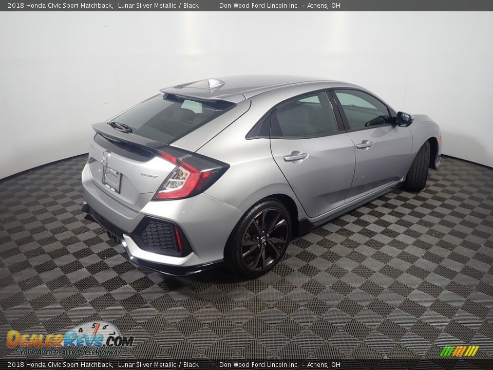 2018 Honda Civic Sport Hatchback Lunar Silver Metallic / Black Photo #17