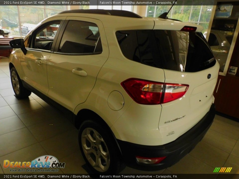 2021 Ford EcoSport SE 4WD Diamond White / Ebony Black Photo #4