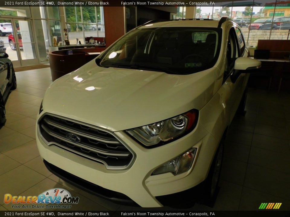 2021 Ford EcoSport SE 4WD Diamond White / Ebony Black Photo #7