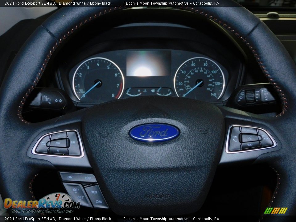 2021 Ford EcoSport SE 4WD Diamond White / Ebony Black Photo #19