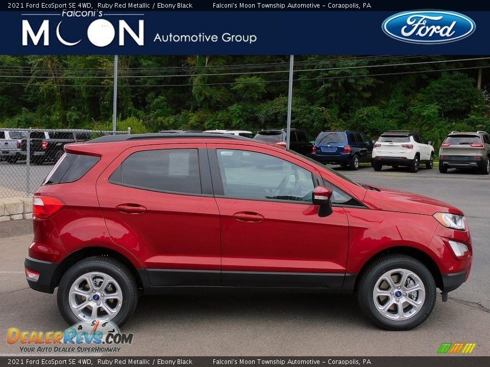 2021 Ford EcoSport SE 4WD Ruby Red Metallic / Ebony Black Photo #1