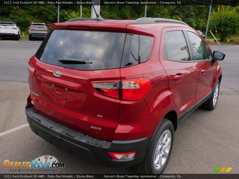 2021 Ford EcoSport SE 4WD Ruby Red Metallic / Ebony Black Photo #2