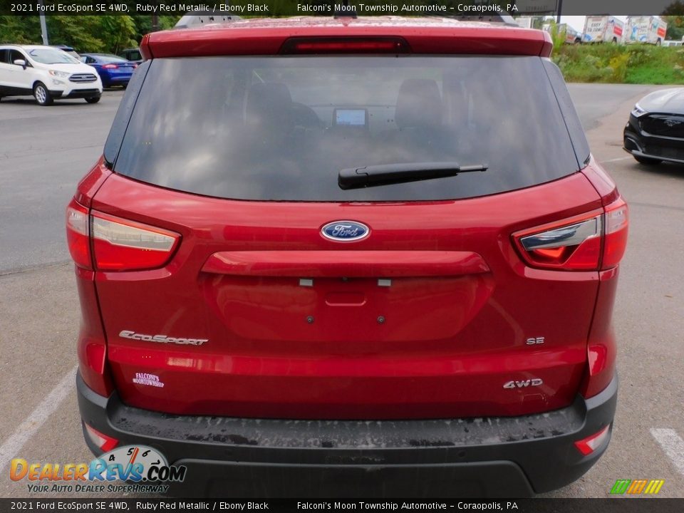 2021 Ford EcoSport SE 4WD Ruby Red Metallic / Ebony Black Photo #3