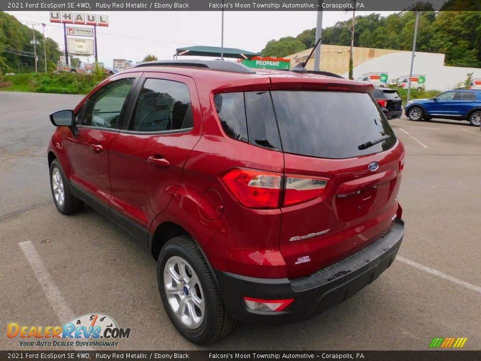 2021 Ford EcoSport SE 4WD Ruby Red Metallic / Ebony Black Photo #4