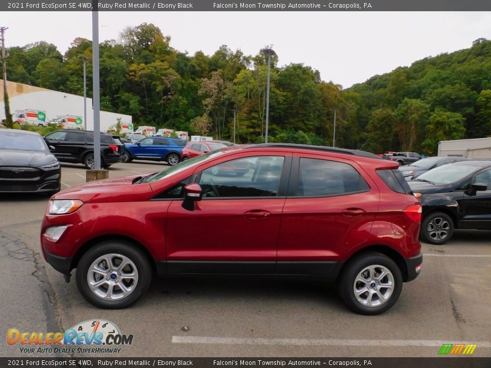 2021 Ford EcoSport SE 4WD Ruby Red Metallic / Ebony Black Photo #5