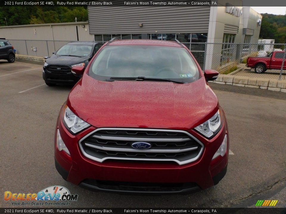 2021 Ford EcoSport SE 4WD Ruby Red Metallic / Ebony Black Photo #7