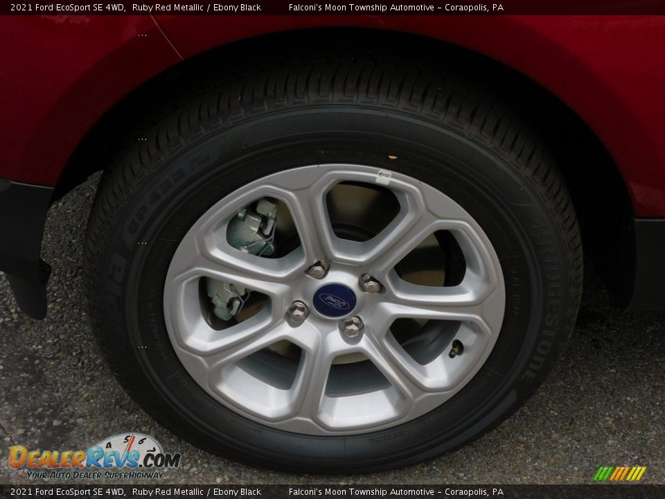 2021 Ford EcoSport SE 4WD Ruby Red Metallic / Ebony Black Photo #9