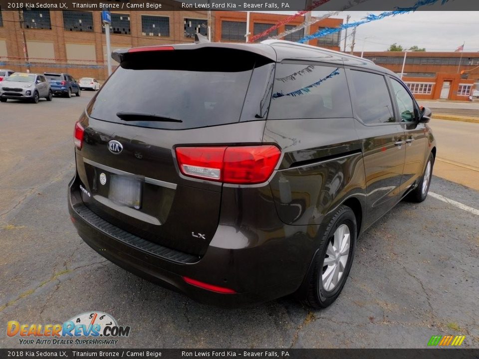 2018 Kia Sedona LX Titanium Bronze / Camel Beige Photo #2