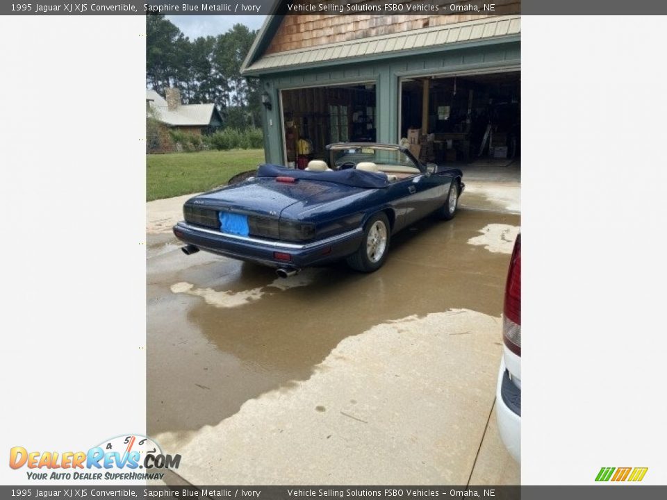 1995 Jaguar XJ XJS Convertible Sapphire Blue Metallic / Ivory Photo #2