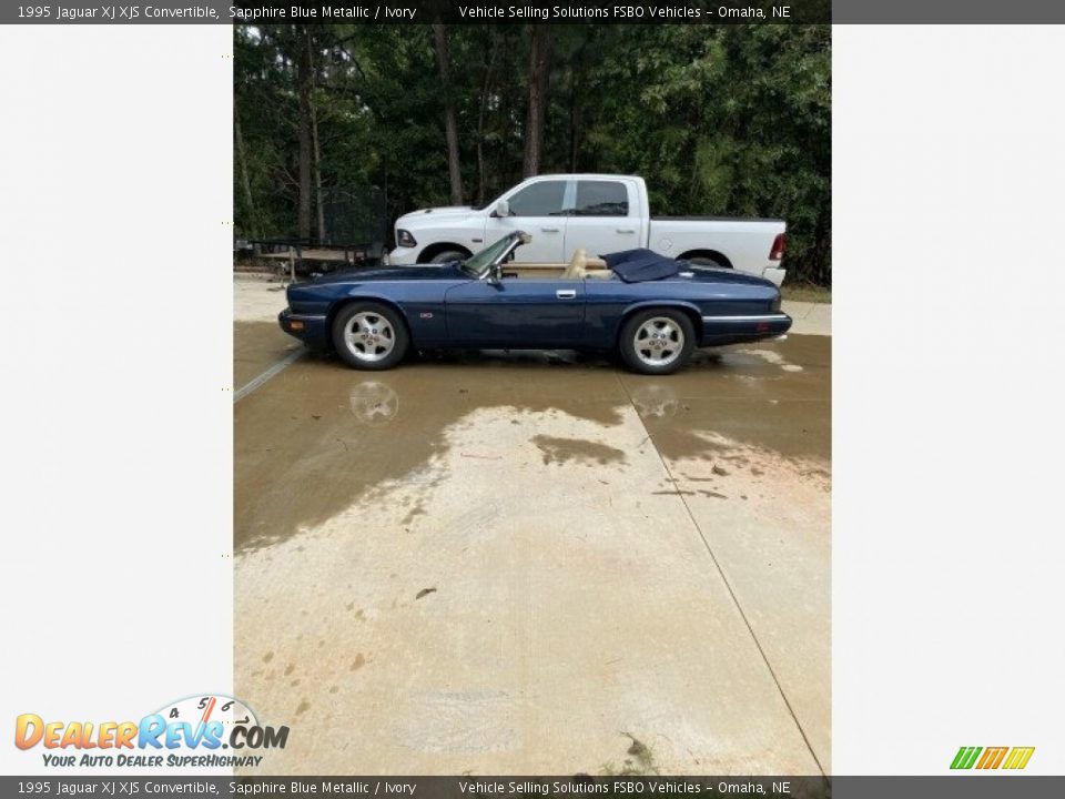 Sapphire Blue Metallic 1995 Jaguar XJ XJS Convertible Photo #8