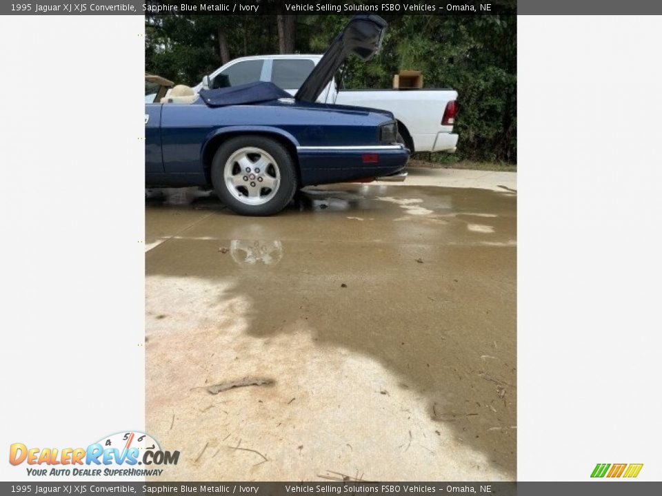 1995 Jaguar XJ XJS Convertible Sapphire Blue Metallic / Ivory Photo #10