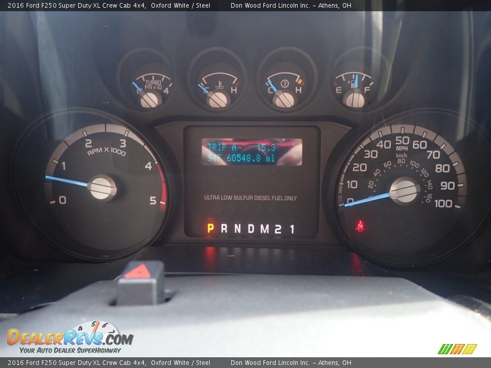 2016 Ford F250 Super Duty XL Crew Cab 4x4 Oxford White / Steel Photo #26