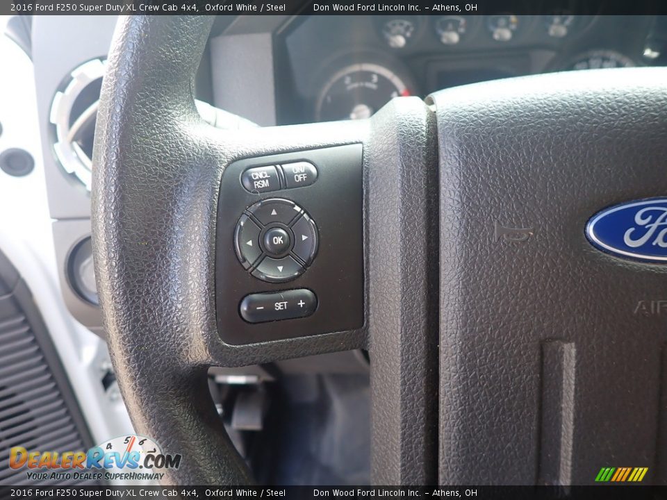 2016 Ford F250 Super Duty XL Crew Cab 4x4 Oxford White / Steel Photo #27