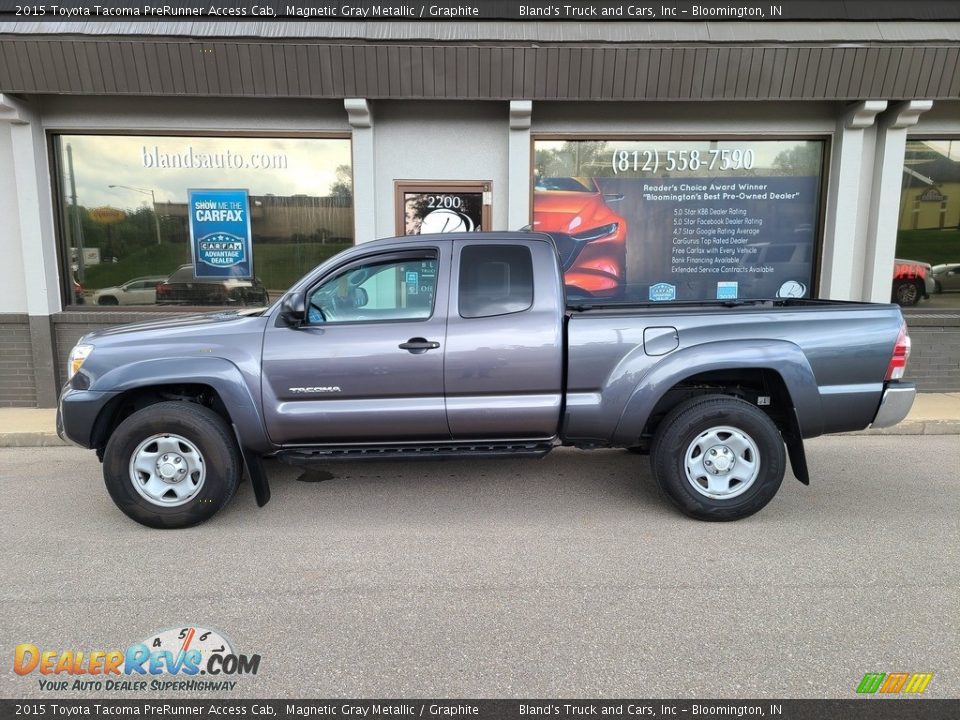 2015 Toyota Tacoma PreRunner Access Cab Magnetic Gray Metallic / Graphite Photo #1