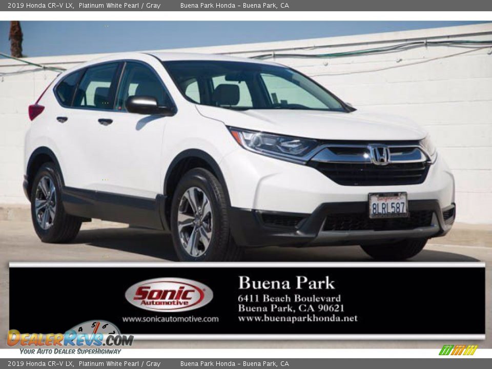 2019 Honda CR-V LX Platinum White Pearl / Gray Photo #1