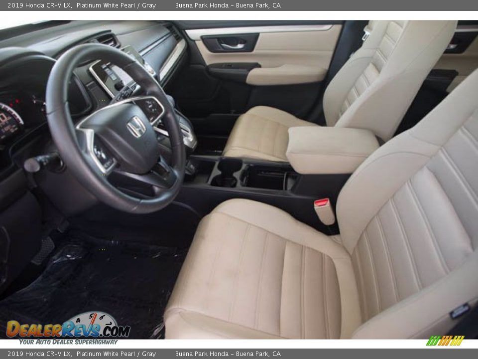 2019 Honda CR-V LX Platinum White Pearl / Gray Photo #3