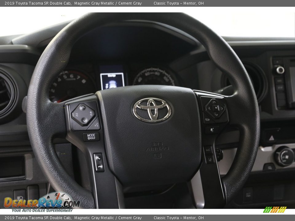 2019 Toyota Tacoma SR Double Cab Magnetic Gray Metallic / Cement Gray Photo #7