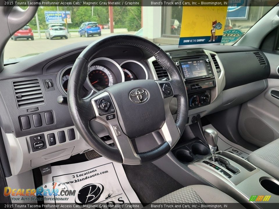 2015 Toyota Tacoma PreRunner Access Cab Magnetic Gray Metallic / Graphite Photo #8