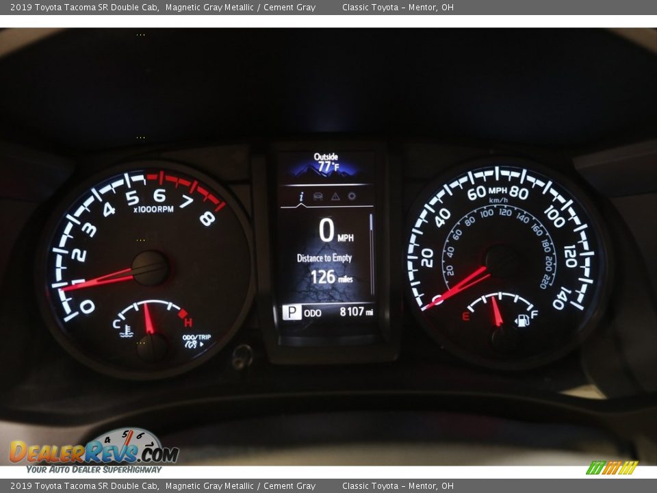 2019 Toyota Tacoma SR Double Cab Magnetic Gray Metallic / Cement Gray Photo #8