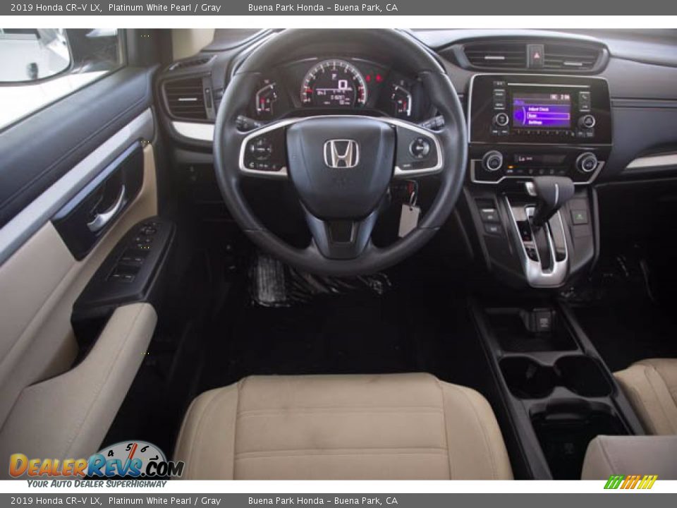 2019 Honda CR-V LX Platinum White Pearl / Gray Photo #5