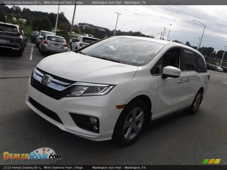 2019 Honda Odyssey EX-L White Diamond Pearl / Beige Photo #6