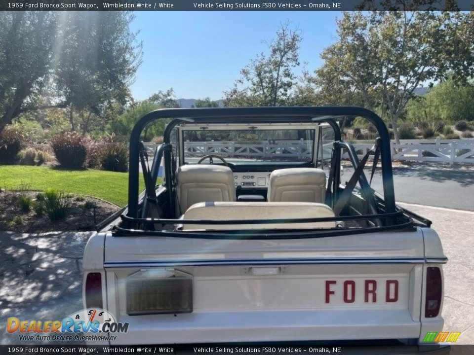 1969 Ford Bronco Sport Wagon Wimbledon White / White Photo #7