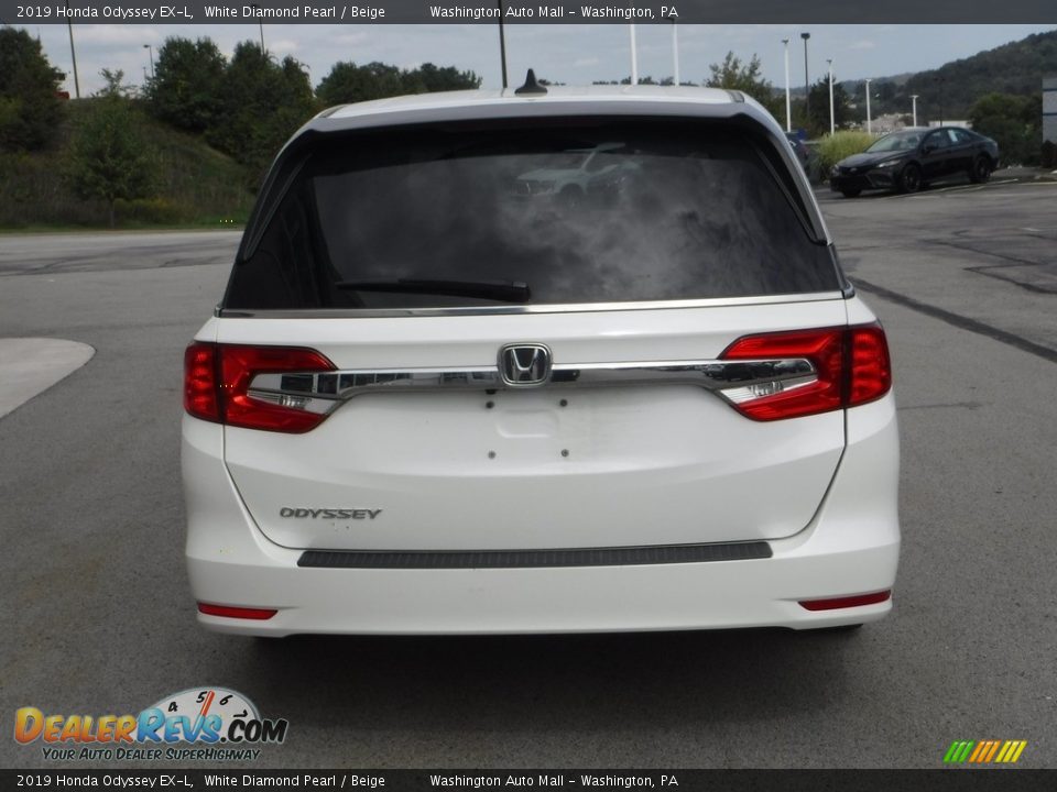 2019 Honda Odyssey EX-L White Diamond Pearl / Beige Photo #8