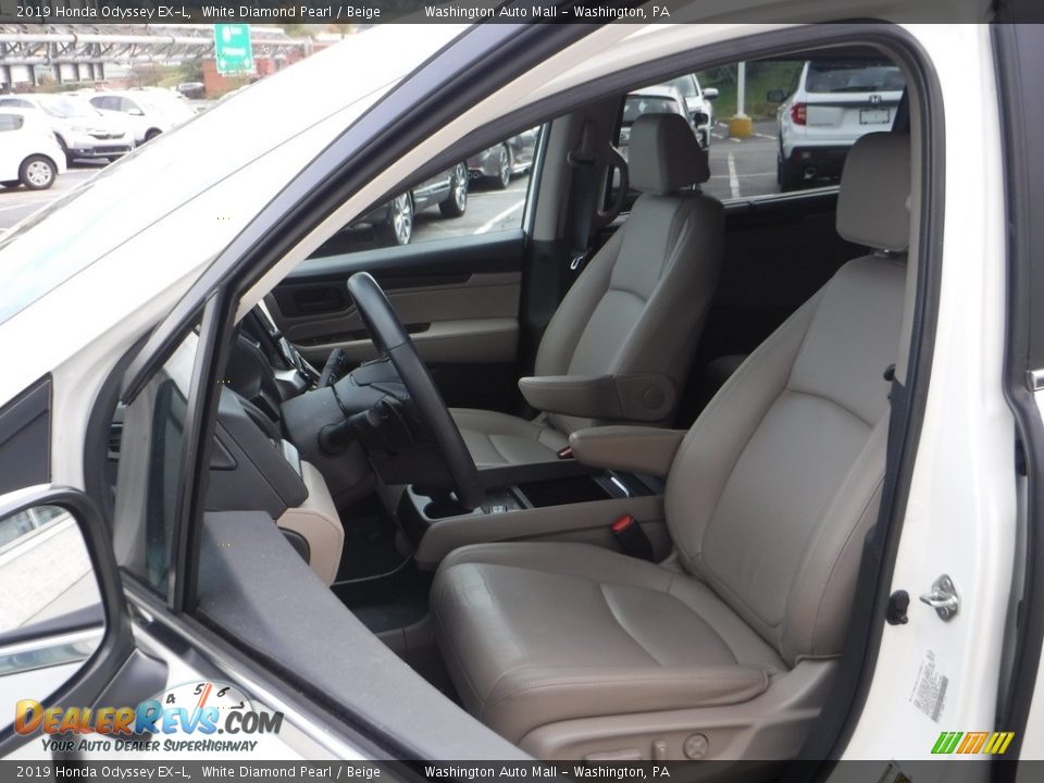 2019 Honda Odyssey EX-L White Diamond Pearl / Beige Photo #12