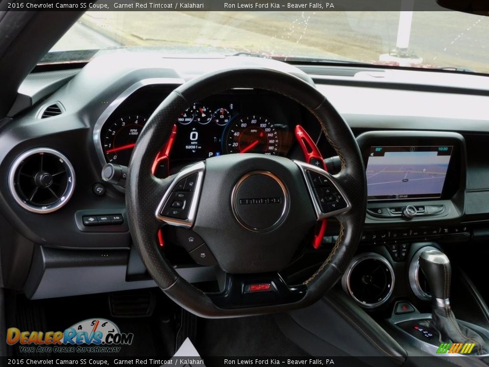 2016 Chevrolet Camaro SS Coupe Garnet Red Tintcoat / Kalahari Photo #14