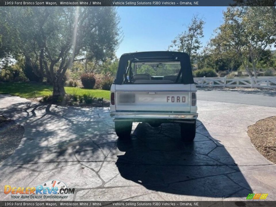 1969 Ford Bronco Sport Wagon Wimbledon White / White Photo #16