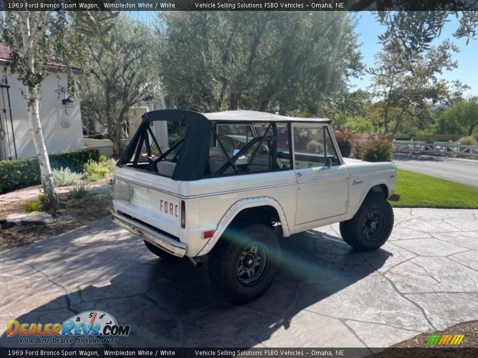 1969 Ford Bronco Sport Wagon Wimbledon White / White Photo #17