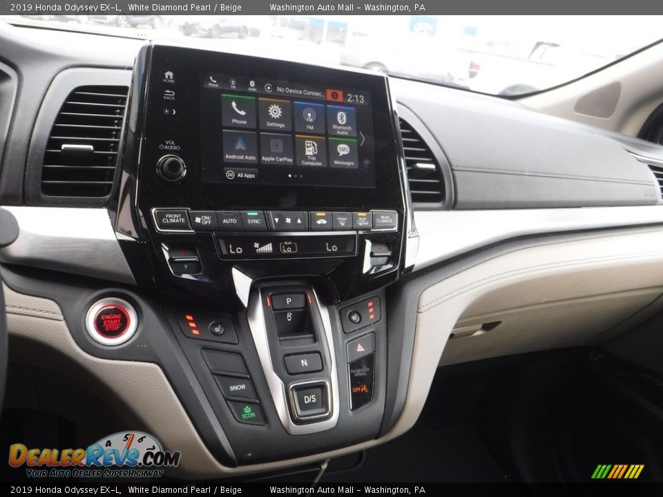 2019 Honda Odyssey EX-L White Diamond Pearl / Beige Photo #19