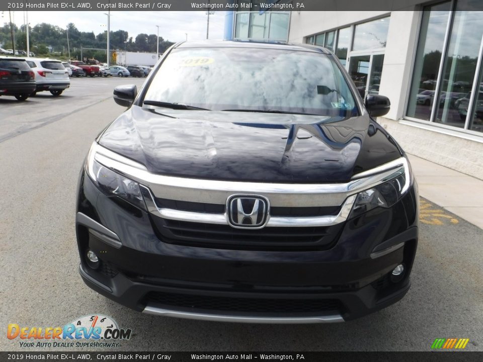 2019 Honda Pilot EX-L AWD Crystal Black Pearl / Gray Photo #4