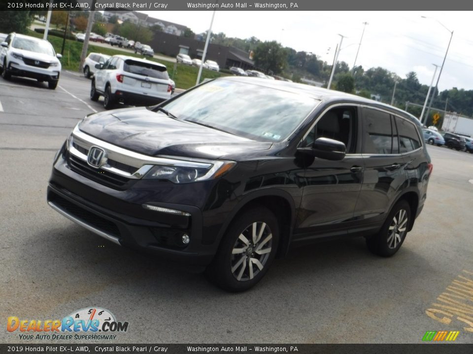 2019 Honda Pilot EX-L AWD Crystal Black Pearl / Gray Photo #5