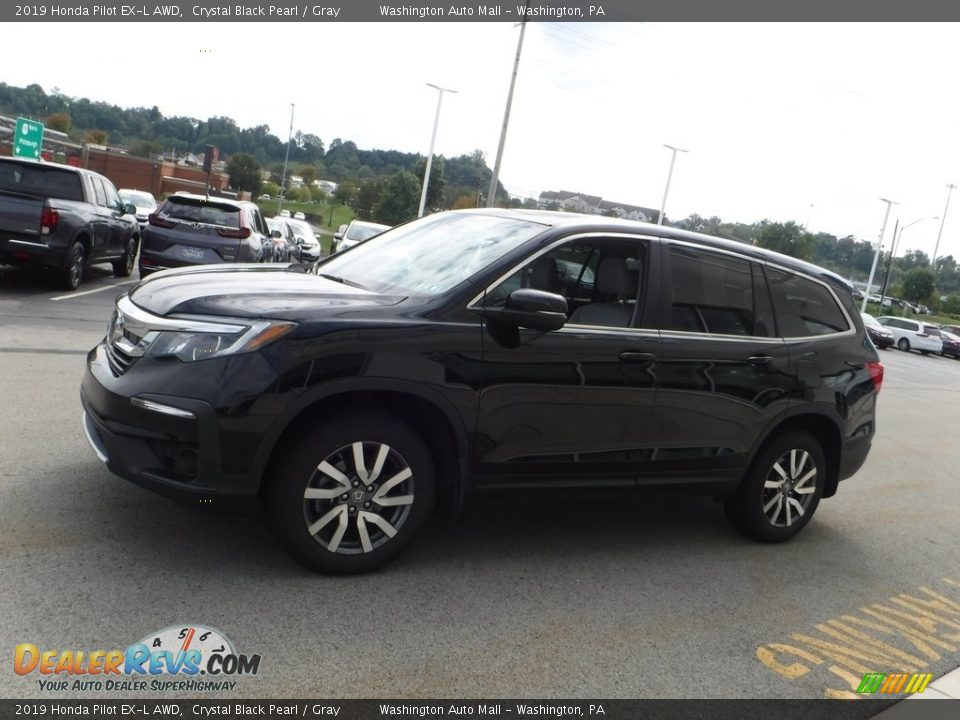 2019 Honda Pilot EX-L AWD Crystal Black Pearl / Gray Photo #6