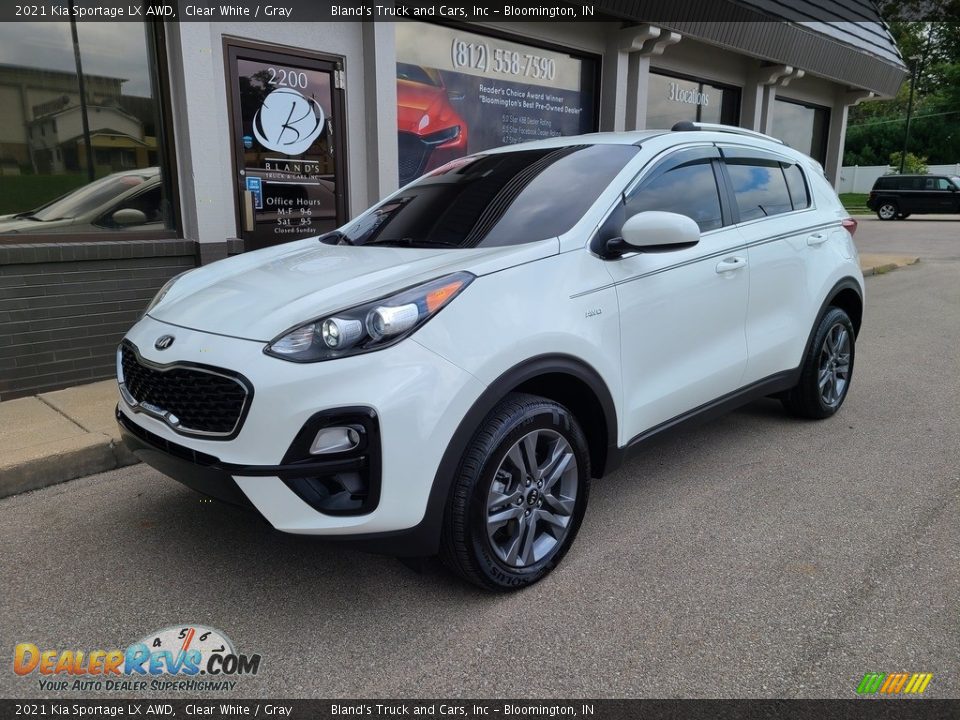 2021 Kia Sportage LX AWD Clear White / Gray Photo #2