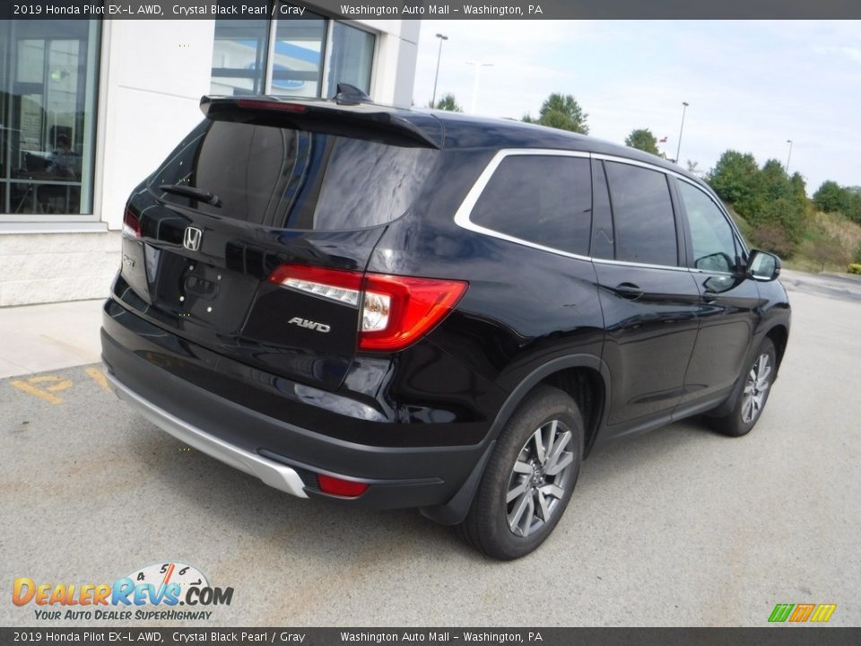 2019 Honda Pilot EX-L AWD Crystal Black Pearl / Gray Photo #9