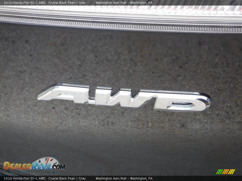 2019 Honda Pilot EX-L AWD Crystal Black Pearl / Gray Photo #10
