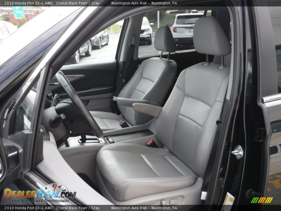 2019 Honda Pilot EX-L AWD Crystal Black Pearl / Gray Photo #16