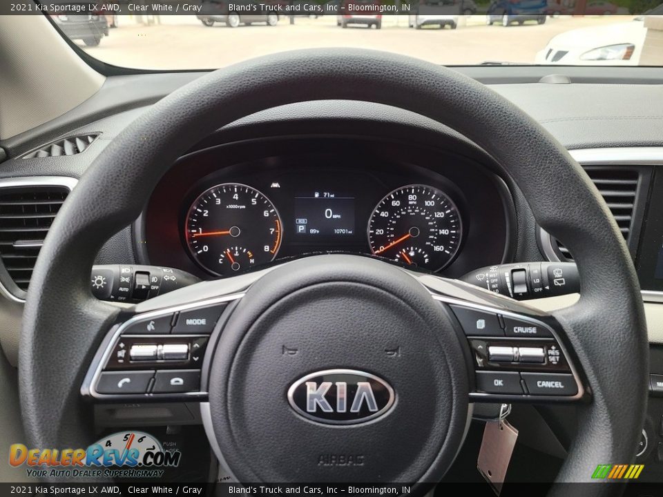 2021 Kia Sportage LX AWD Clear White / Gray Photo #10