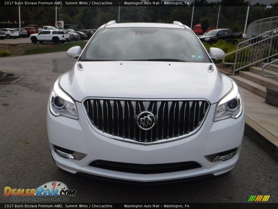 2017 Buick Enclave Premium AWD Summit White / Choccachino Photo #12