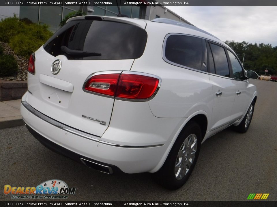 2017 Buick Enclave Premium AWD Summit White / Choccachino Photo #18